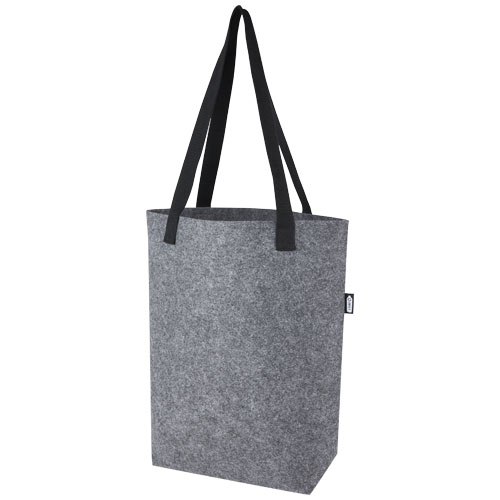 Sac shopping publicitaire 12L feutre recyclé Felta Gris moyen